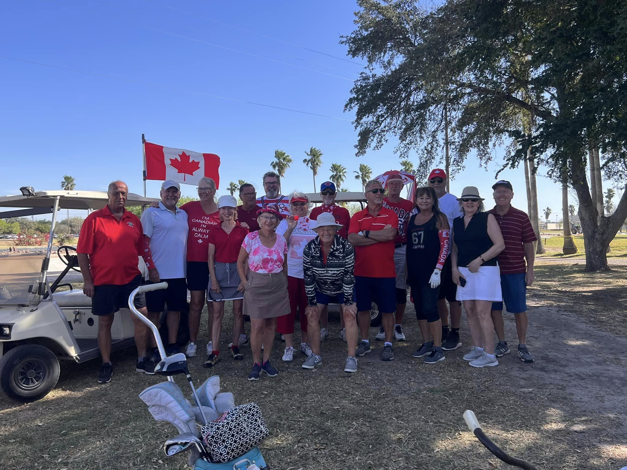 Canadians Golfing